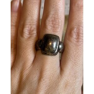 Vintage ESPO Signed 925 Sterling Silver Modernist Ring Size‎ 8 Brutalist